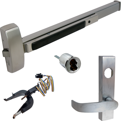 Sargent 55-70-8804G-ETL-32D LHR 8800 Series Rim Exit Device, RX, Nightlatch Lever Trim, Grade 1, LHR, 48in
