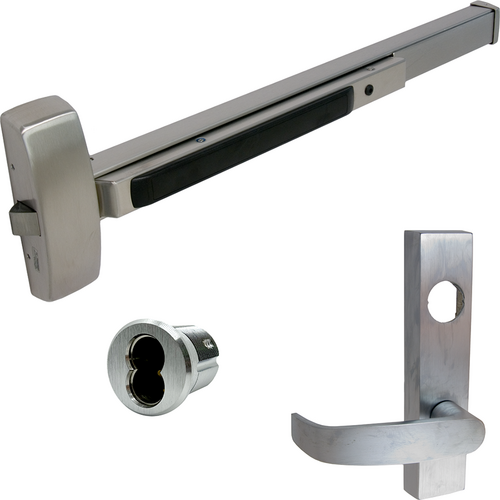 Sargent 70-8813F-ETL-32D LHR KIT 8800 Series Rim Exit Device, Classroom Lever Trim, Keyed, 36in, Grade 1