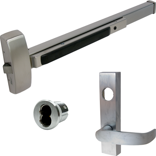 Sargent 70-8813F-ETL-32D RHR KIT 8800 Series Rim Exit Device, Classroom Lever Trim, Keyed, 36in, Grade 1