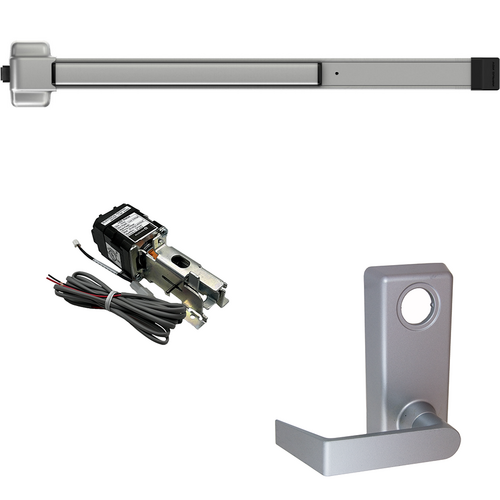 Von Duprin QELA-22L-689-36 LHR QEL Rim Exit Device, 230L Lever Trim, LHR, 36in, No Dogging, Grade 1, Aluminum