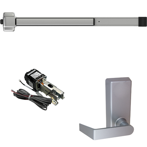 Von Duprin QELA-22L-BE-689-36 LHR QEL Rim Exit Device, 230L-BE Passage Lever Trim, LHR, 36in, No Dogging, Grade 1