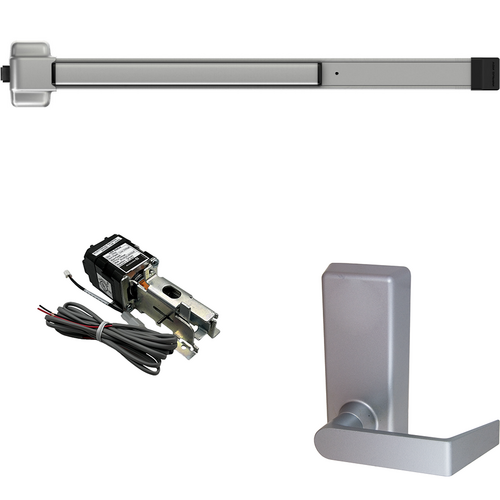 Von Duprin QELA-22L-BE-689-48 RHR QEL Rim Exit Device, 230L-BE Passage Lever Trim, RHR, 48in, Grade 1, Aluminum