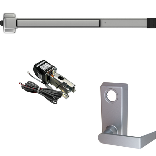 Von Duprin HD-QELA-22L-689-36 RHR QEL Rim Exit Device, 230L Lever Trim, RHR, 36in, Hex Dogging, Grade 1, Aluminum