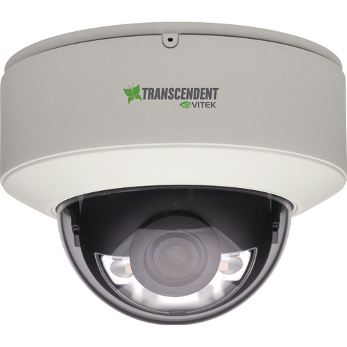 Vitek VTD-TND8FEA-2 8MP H.265 20FPS Fixed Vandal Dome Camera, Knight Guard LEDs, True WDR, 2.8mm