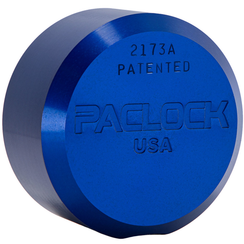 Pacific Lock KIK-SC-2173A Aluminum Hockey Puck Padlock, Flat Back, Key-in Cylinder Prep, Less Cylinder