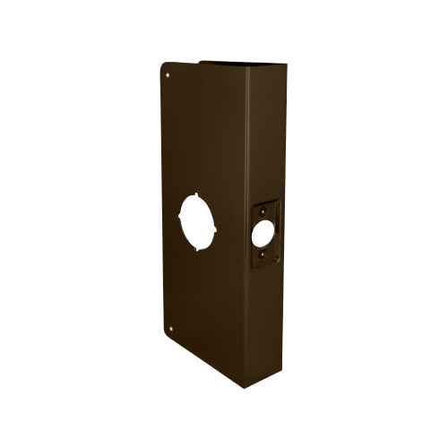 Don-Jo 12-10B-CW Door Wrap, 2-3/4in Backset, 1-3/4in Door, Oil Rubbed Bronze, Indent Latch Prep