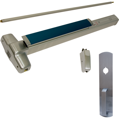 Von Duprin RX-9827NL-626-48-LBR-ALK Alarmed Exit Device Kit with Nightlatch Trim, 48in x 84in, Satin Chrome