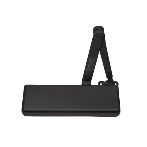 PDQ 7101BCEDA-693 7100 Series Heavy Duty Door Closer, Non-Delayed, Adjustable, Grade 1, Black