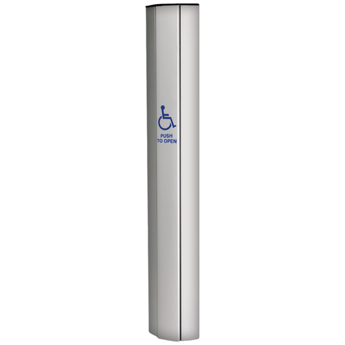 Wikk Industries S-I36-3-CLEAR Ingress'r Switch 36in ADA Push to Open, Surface or Bollard Mount, Clear Anodized