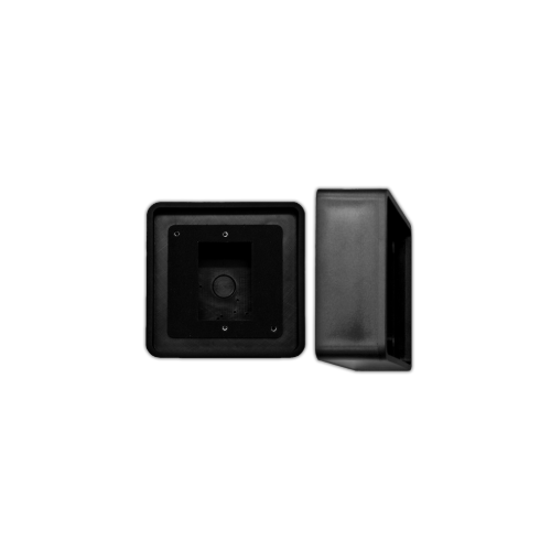 Wikk Industries M-4X4-SURF Square Surface Mounting Box for 4.5in x 4.5in, Includes Weather Gasket, BlackABS