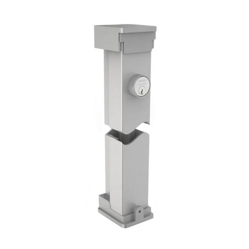 Sargent L980-120IN-PRIME COAT Lockable Removable Mullion, 120in Aluminum, Less Cylinder, Non-Fire Rated