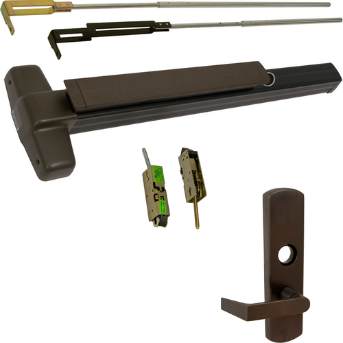 Von Duprin CD-9847L-710-36-LHR 06 CVR Concealed Vertical Rod Exit Device, 996L-06 Lever Trim, Dark Bronze