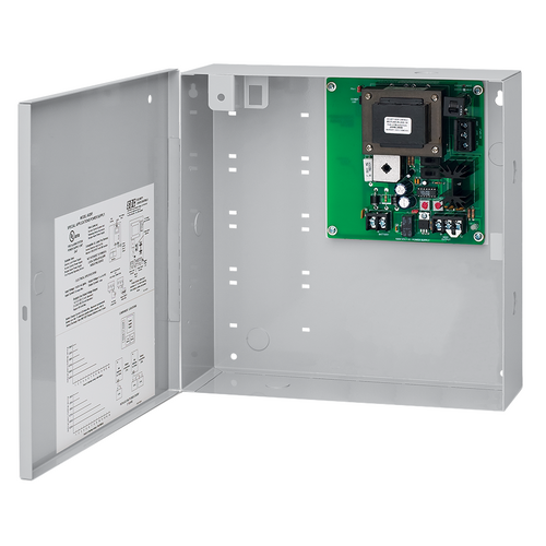 Security Door Controls 602RF-XKL 1A Power Supply Controller, Key Lock Cover, Dual Voltage 12/24DC, 12x12x4in
