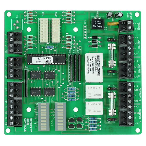 Security Door Controls UR2-4 Door Controller, Universal Microprocessor, Four-Relays