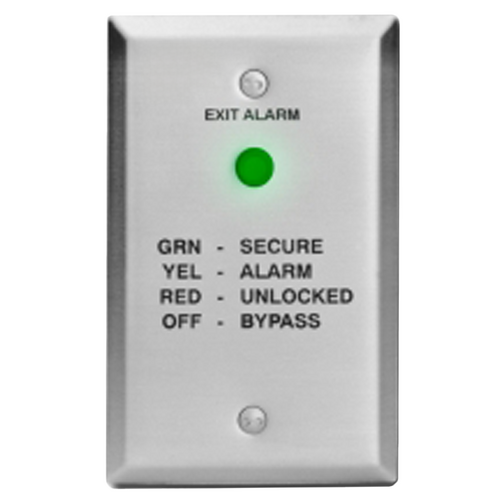 Security Door Controls 101-1A Single Door Delayed Egress Indicator, Audible Alarm, Tri-Color LED