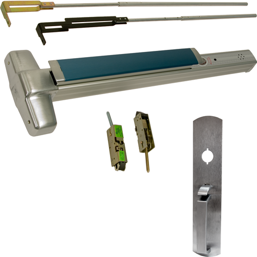 Von Duprin 9947TP-F-626-36 ALK Alarmed Fire-Rated CVR Grooved Exit Device with 990TP Trim, 36in Adjustable