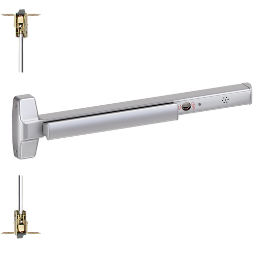 Von Duprin RX-7847EO-F-626-48-ALK Fire-Rated Alarmed Exit Device, CVR, RX, No Trim, 48in x Up to 96in, Grade 1