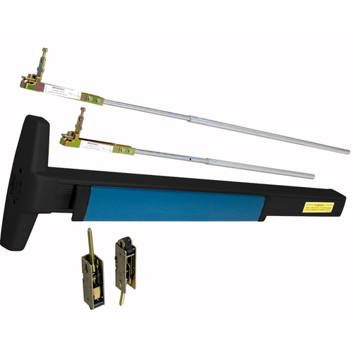 Von Duprin 3547A-EO-711-48 Narrow Stile CVR Concealed Vertical Rod Exit Device, 48in x 84in, Flat Black