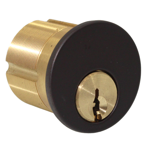 GMS M114-KW-10B-ATA2 Kwikset Mortise Cylinder 1-1/4in 5-Pin, Adams Rite/Yale Cam, Oil Rubbed Bronze