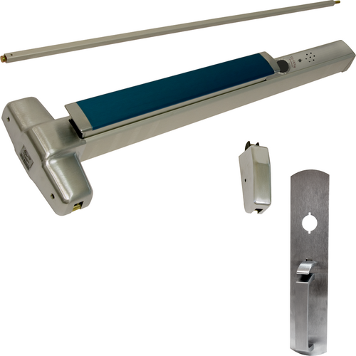 Von Duprin RX-9827TP-F-626-48-LBR-ALK Alarmed Exit Device, Fire-Rated, RX Switch, SVR, 990TP Trim, Satin Chrome