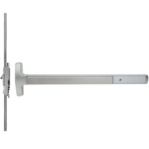 Falcon Lock 24C-EO-US26D-48X96 Narrow Stile CVR Concealed Vertical Rod Exit Device, 48in x 96in, Satin Chrome