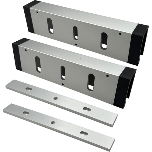 Security Door Controls HDB352-V Glass Door Mounting Kit for 352 Maglock, Adjustable for Herculite Doors, Qty 2