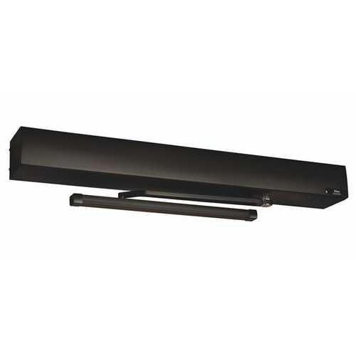 Record HA9-39-PULL-BZ Low Profile Non-Handed Pull Arm Auto Operator, 120VAC, Dark Bronze Anodized