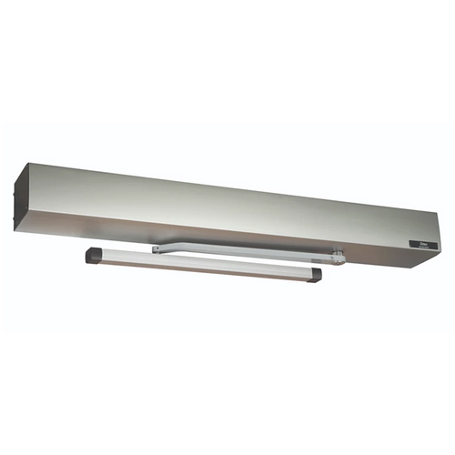 Record HA9-39-PULL-CL Low Profile Non-Handed Pull Arm Auto Operator, 120VAC, Clear Anodized