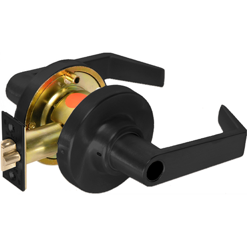 Marks Hardware 195AB/19-G3 G3-Less Grade 1 Clutched Lever Lockset, 2-3/4in Backset, Flat Black