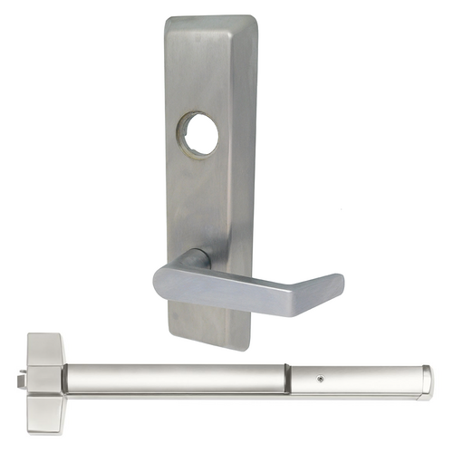 Corbin Russwin ED5200-N955ET-630-36-RHR-M54-LC N955 Newport Rim Exit Device, Classroom/Storeroom Lever Trim, Grade 1, Satin SS