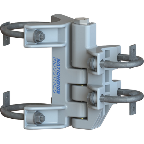 Lockey USA CL-7211-GY Self Closing Hinge for Gate Post 2-1/2in to 3in, Gray