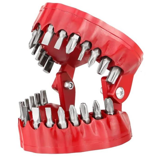 Drill America INSJAW28-SET 28-Piece Insert Bit Set w/1/4in Shanks Case, Includes Phillips, Flat Tork Bits