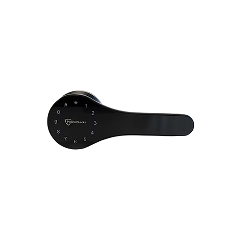 McGrath ML-ASCOT-B-T Ascot Double Sided Smart Gate Lock, Bluetooth RFID, Key Override, Black