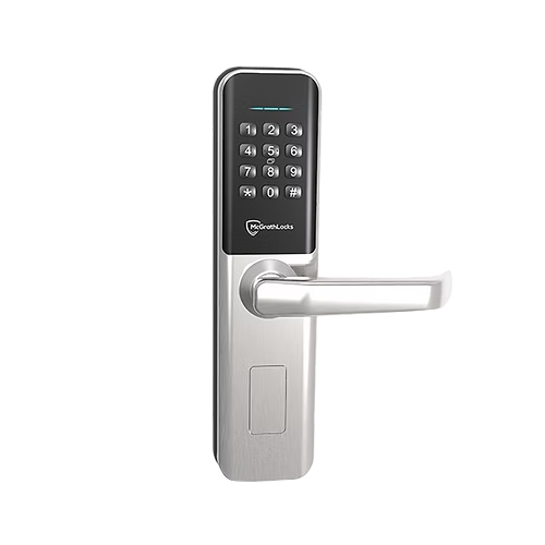 McGrath ML-BARDON-S Bardon Bluetooth Smart Lever Lock, RFID, Key Override, Wi-Fi, 250 Pin Codes