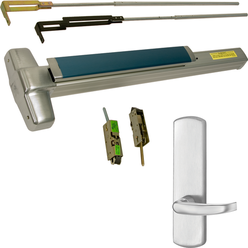 Von Duprin 9847L-DT-626-36-RHR-17 KIT 9847 Smooth CVR Exit Device, 996L-DT-17 Dummy Lever Trim, Satin Chrome