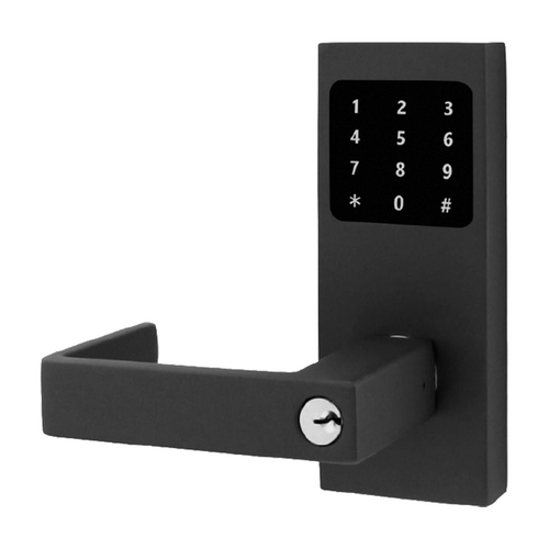 Inox ISC-HPK734-CY6153-19G Smart Cylindrical Lockset, HP Plate with Reader Keypad, Graphite Black, Grade 1