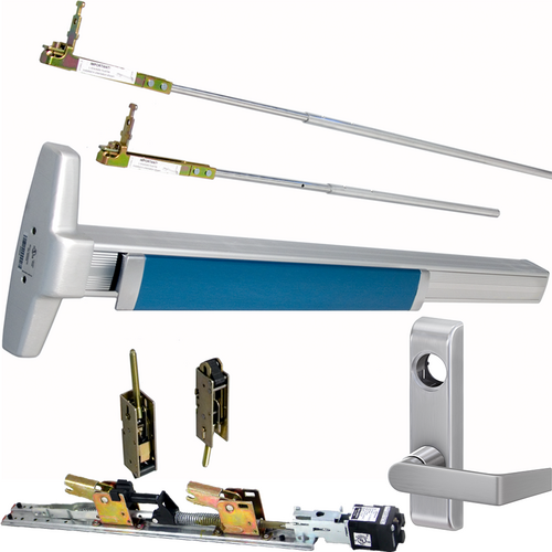 Von Duprin QELA-3347A-L-626-36-RHR 06 QEL Narrow Stile CVR Exit Device, 360L-06 Lever Trim, Satin Chrome, Grade 1