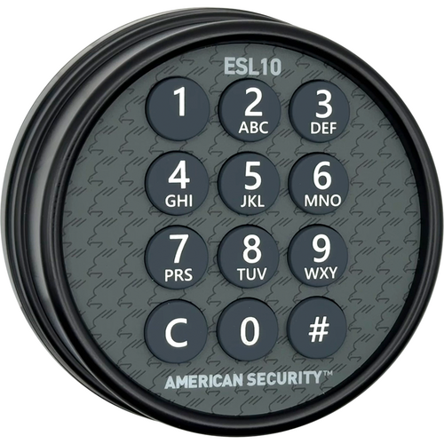 Amsec 0616343 Black ESL10 (UL Type 1) Retro-Fit Kit with Backlit Keypad