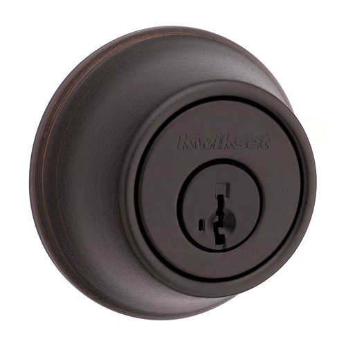 Kwikset 660-11P-6AL/STRKP-SMT-K3 KW1 SmartKey Single Cylinder Deadbolt, Keyed Alike, Grade 3, Venetian Bronze