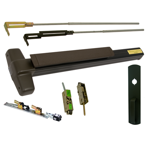 Von Duprin QELA-9947NL-710-36 99 Series CVR Electric Latch Exit Device with 990NL Nightlatch Trim, Grade 1