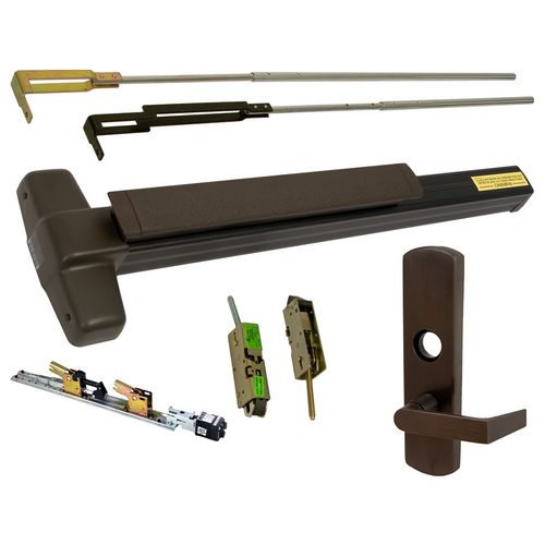 Von Duprin QELA-9947L-NL-710-36-RHR-06 99 Series CVR Grooved Exit Device with 996L-NL-06 Nightlatch Lever Trim