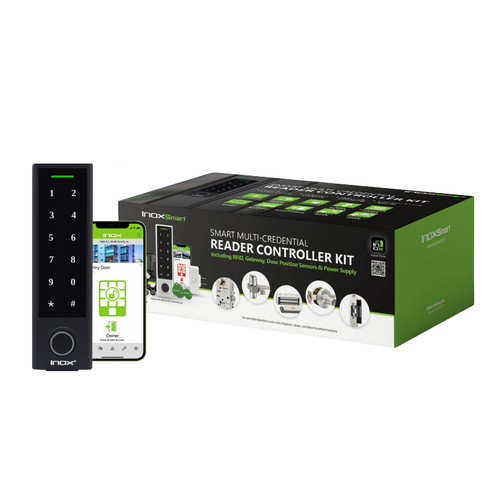 Inox AX7001-B300-AL AX Mini Kit Smart Reader Controller with Keypad Gateway, Aluminum Finish