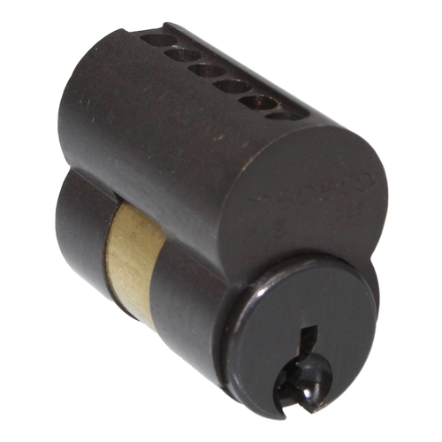 Medeco 320201-W-24-H3S LFIC 6 Pin Cylinder for Maxum Deadbolts, H3 Keyway, Dark Bronze/Clear Coat
