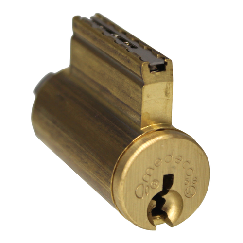 Medeco 20200S1-W-06-H3S Schlage Key-in-Knob/Lever Cylinder, Biaxial, H3 Keyway, Satin Brass