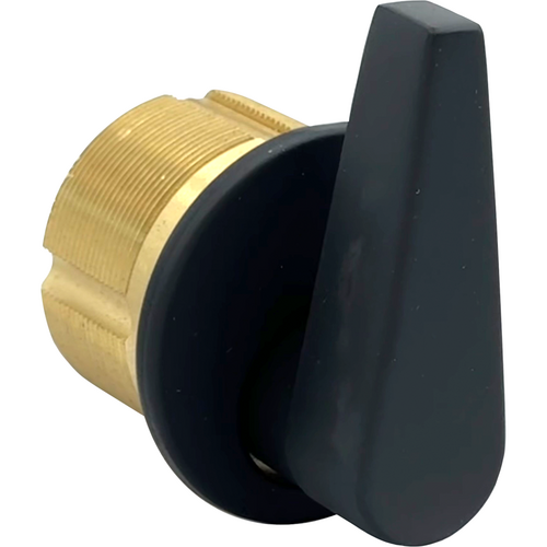 GMS M100-TA-19-AT Mortise Thumbturn Cylinder 1in, ADA Adams Rite/Yale, 622/US19 Matte Black