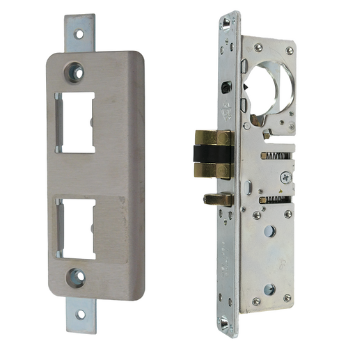 Adams Rite 4511-16-101-628 7/8in Backset Standard Duty Deadlatch Kit with Flush Mount Strike, RH/LHR Handing
