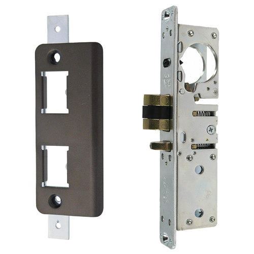 Adams Rite 4511-26-101-313 31/32in Backset Deadlatch Kit - Standard Duty, Flush Mount, Dark Bronze