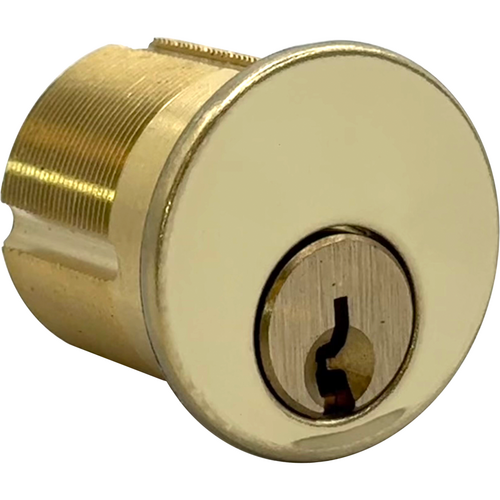 GMS M114-G45-3-AT-NK-6 Mortise Cylinder 1-1/4in 6-Pin, Schlage C145 Keyway, Adams Rite/Yale Cam, 605/US3