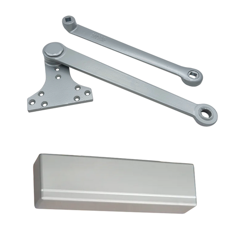 Sargent 351CPSEN Heavy Duty Parallel Arm Powerglide Door Closer with Compression Stop Sprayed Aluminum Enamel Finish