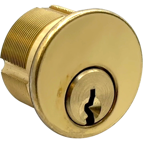 GMS M156-SC-3-ATA2 Mortise Cylinder 15/16in 5-Pin Schlage C, Adams Rite/Yale, Bright Brass